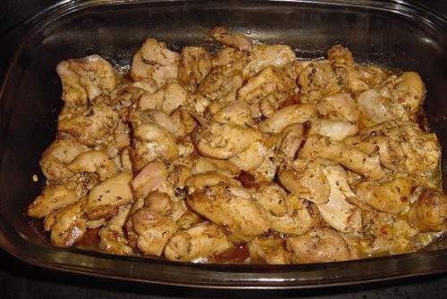 Fűszeres csirkefalatkák a sütőből 